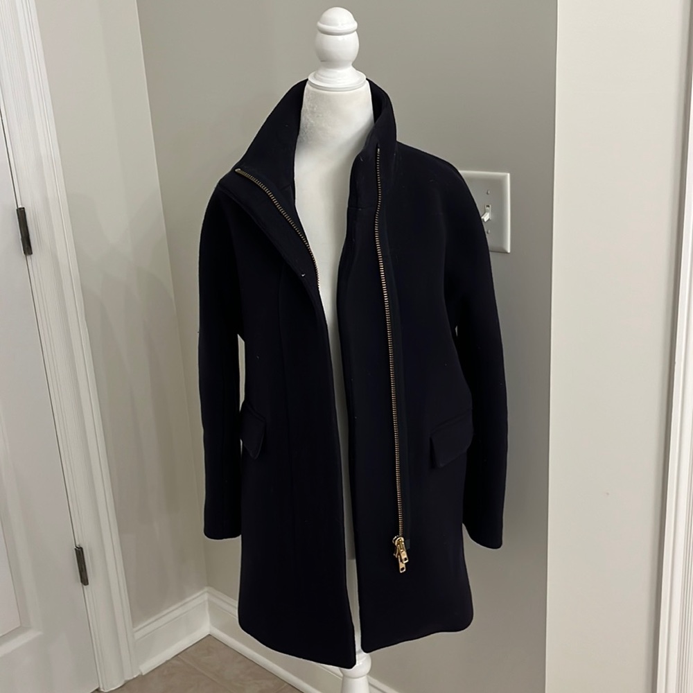 Jcrew Cocoon Navy stadium cloth jacket 2P